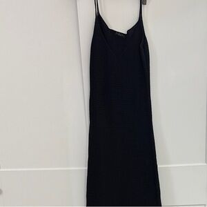 Sisley Elegant Black Maxi Dress